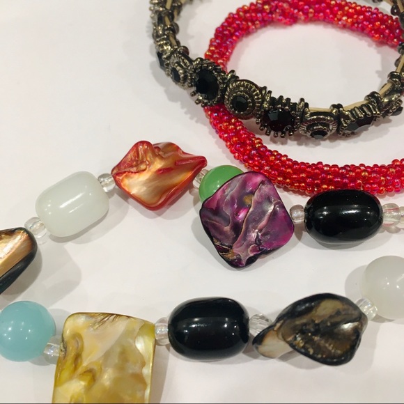 ✅FREE✅ 🌎 bracelet BUNDLE abalone ocean gems and beads 🇵🇭 🇮🇳 - Picture 3 of 7